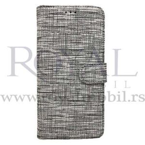 Futrola TEXTILE FLIP za Xiaomi Redmi Note 9 siva