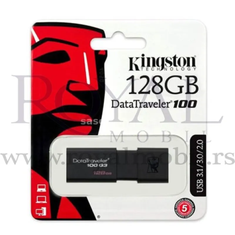 USB Fles memorija Kingston 128GB 3.0 DT100G3