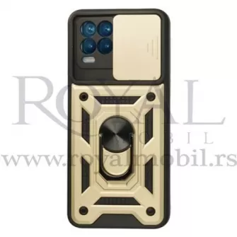 Futrola HARD PROTECT SA PRSTENOM za iPhone 12 Pro (6.1) zlatna