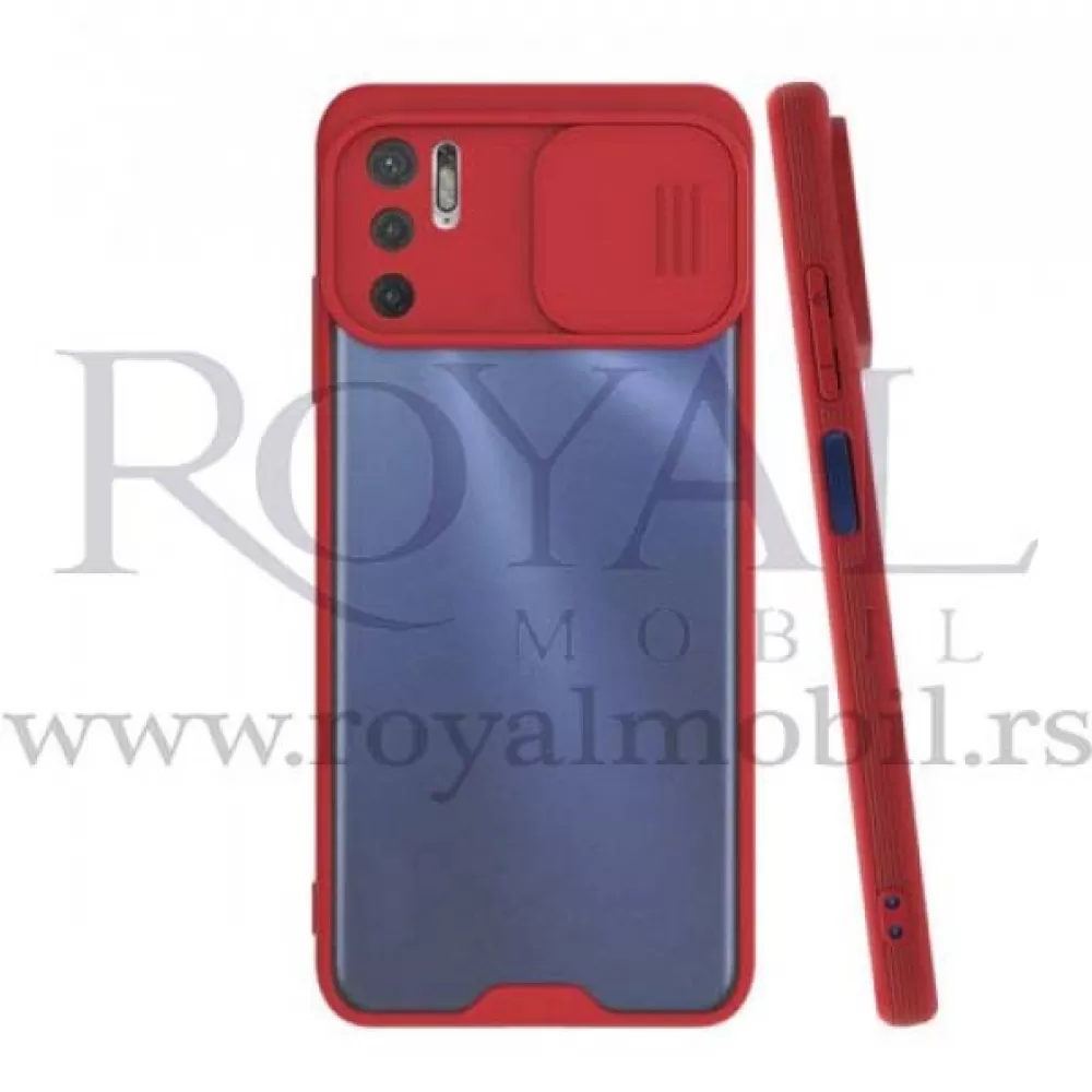 Futrola FULL PROTECT CAMERA sa okvirom za Huawei P Smart 2021 crvena