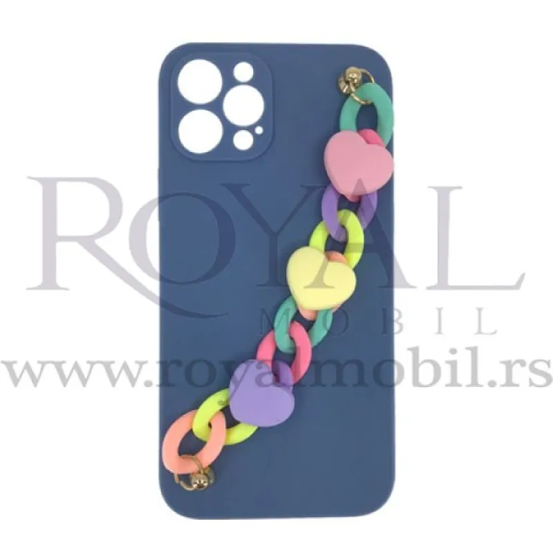 Futrola RAINBOW CHAIN za Samsung A025 / A037 Galaxy A02S / A03S sivo plava