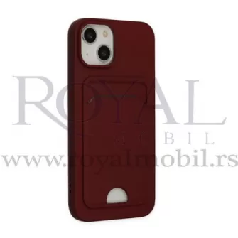 Futrola SOFT sa dzepicem za Xiaomi Redmi Note 10 / Note 10S bordo