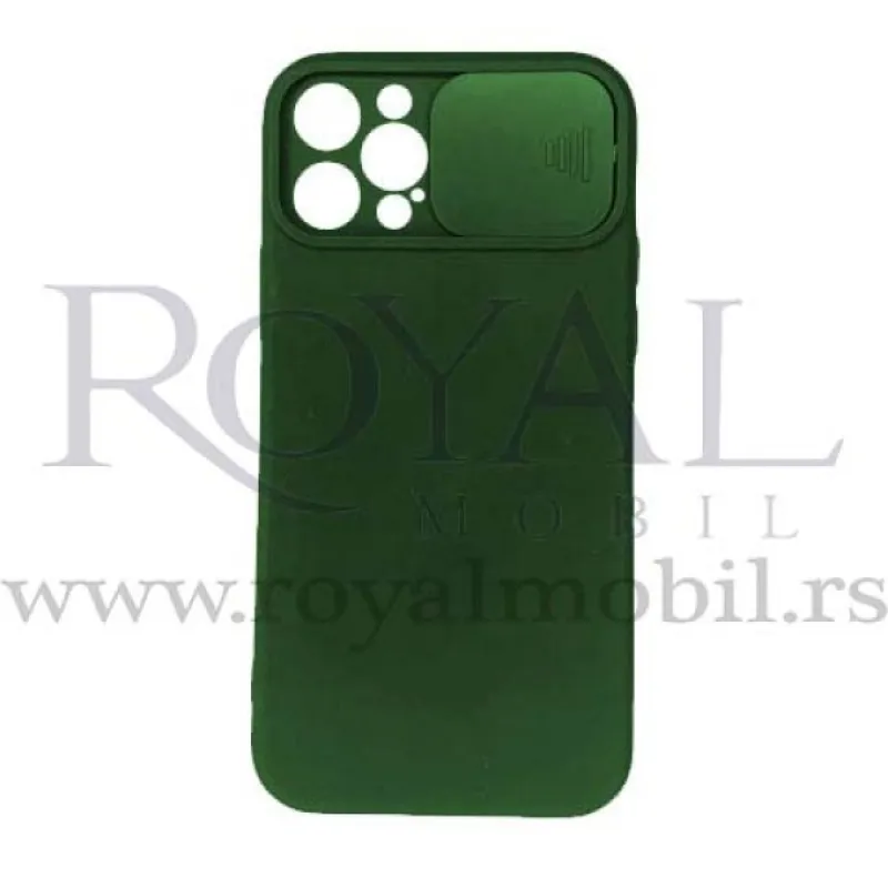 Futrola SOFT FULL PROTECT CAMERA za iPhone 12 Pro (6.1) maslinasto zelena