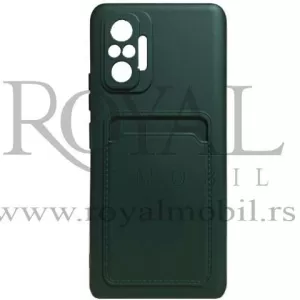 Futrola SOFT sa dzepicem za Xiaomi Note 10 5G maslinasto zelena