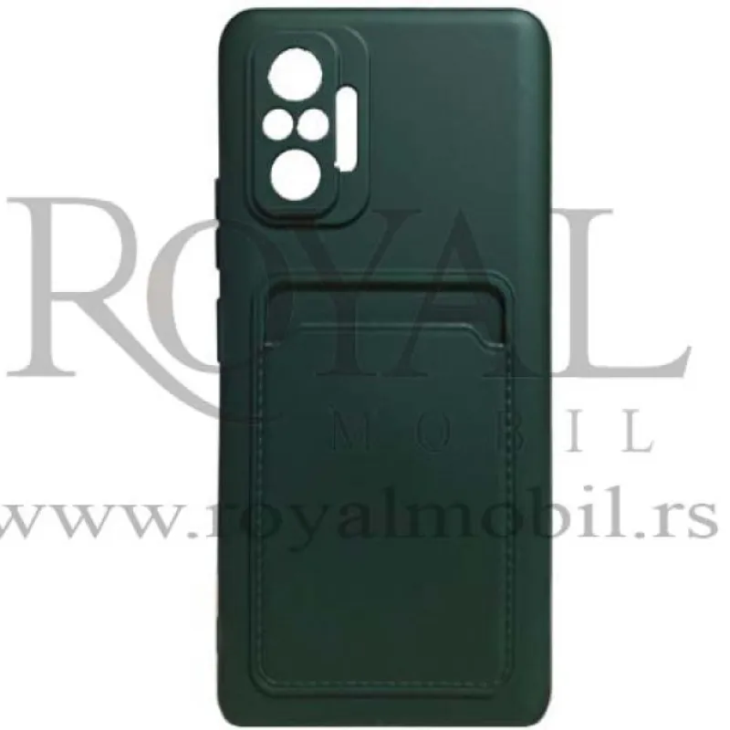 Futrola SOFT sa dzepicem za Xiaomi Redmi 9T / Poco M3 maslinasto zelena