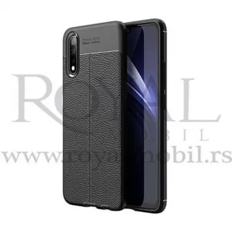 Silikonska futrola IMITACIJA KOZE No4 za XIaomi Realme C11 2020 crna