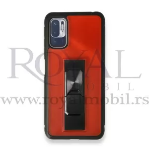 Futrola PVC sa OKVIROM I POSTOLJEM za Xiaomi Redmi Note 10 / Note 10S crvena