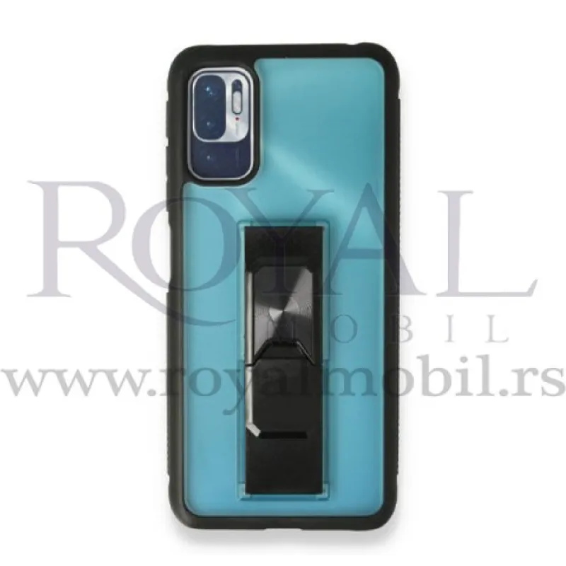 Futrola PVC sa OKVIROM I POSTOLJEM za Xiaomi Redmi Note 10 / Note 10S tirkiz