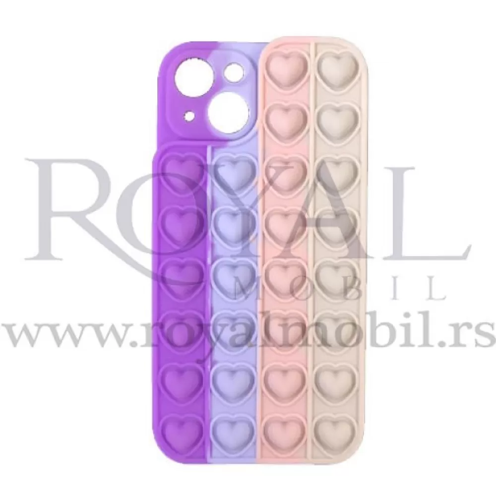 Silikonska futrola BUBBLE HEART za iPhone 12 (6.1) No6