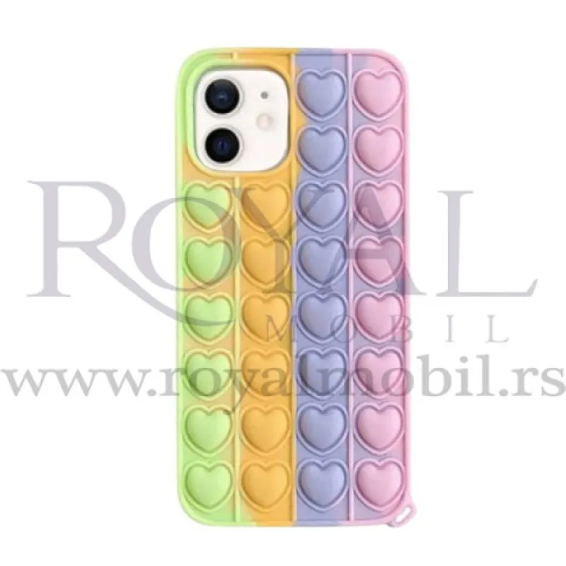 Silikonska futrola BUBBLE HEART za iPhone 12 (6.1) No8