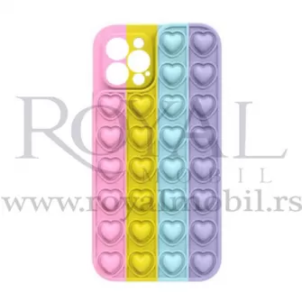 Silikonska futrola BUBBLE HEART za iPhone 12 Pro Max (6.7) No1