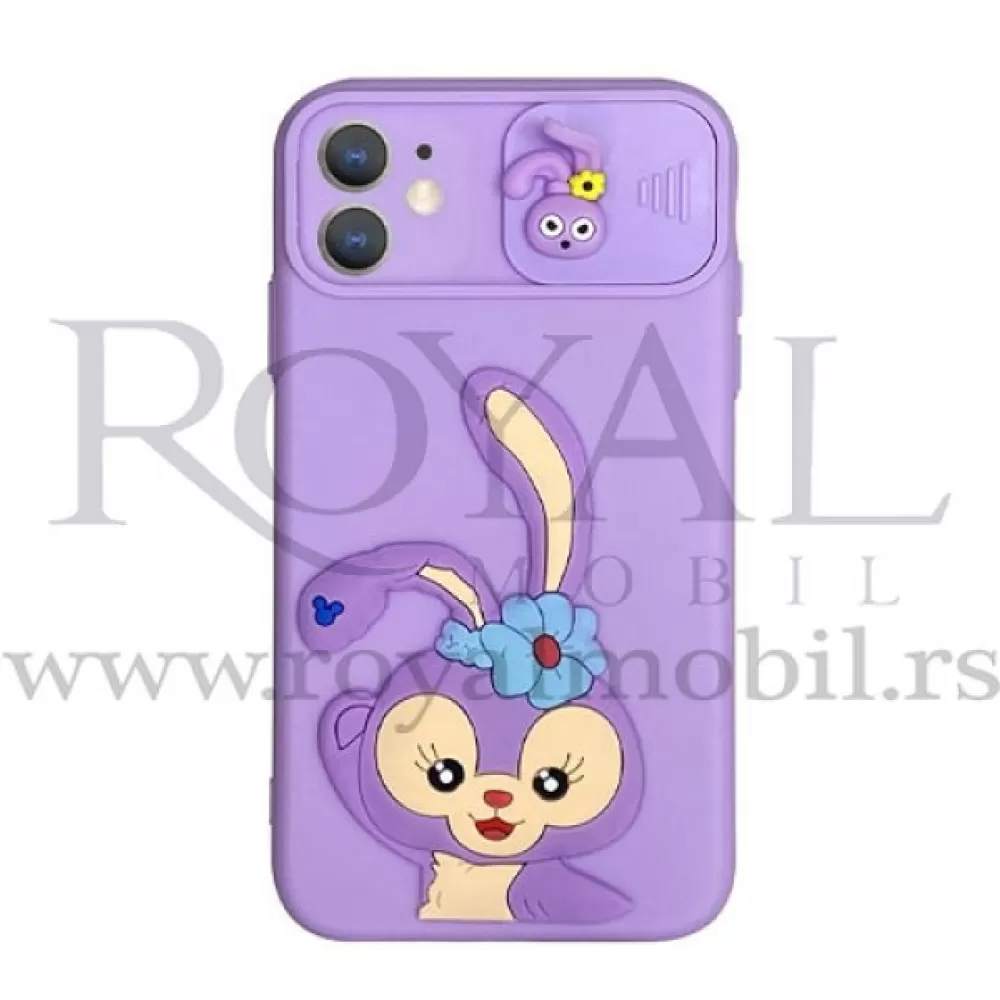 Futrola BUNNY SOFT PROTECT CAMERA za iPhone 12 (6.1) no1