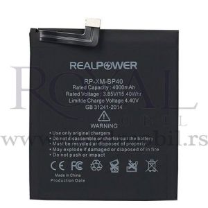 Baterija REALPOWER za Xiaomi Mi 9T / Mi 9T Pro Bp40 (4000mAh)