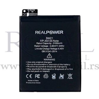 Baterija REALPOWER za Xiaomi Mi Note Bm21 (3100mAh)