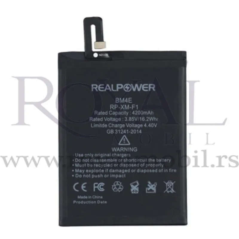 Baterija REALPOWER za Xiaomi Pocophone F1 Bm4e (4200mAh)
