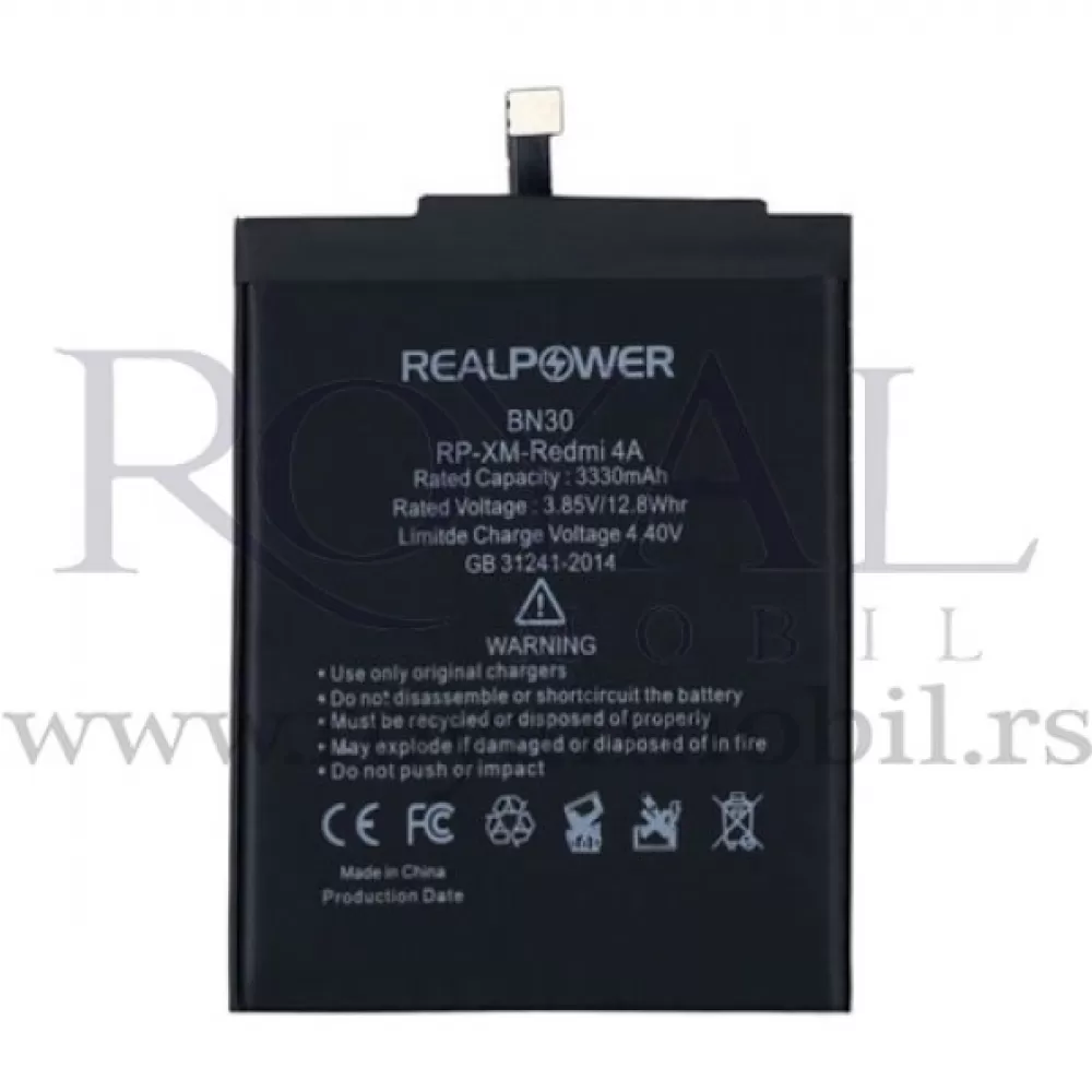 Baterija REALPOWER za Xiaomi Redmi 4A Bn30 (3330mAh)