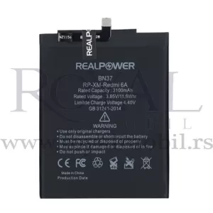 Baterija REALPOWER za Xiaomi Redmi 6 / Redmi 6A Bn37 (3100mAh)