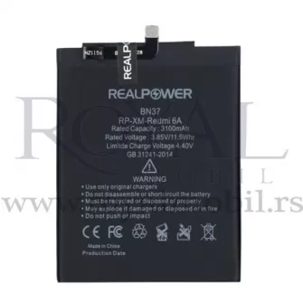 Baterija REALPOWER za Xiaomi Redmi 6 / Redmi 6A Bn37 (3100mAh)