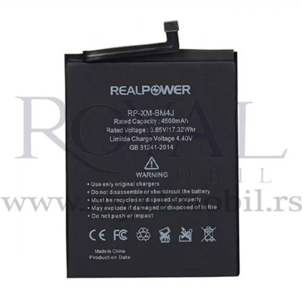 Baterija REALPOWER za Xiaomi Redmi Note 8 Pro Bm4j (4500mAh)