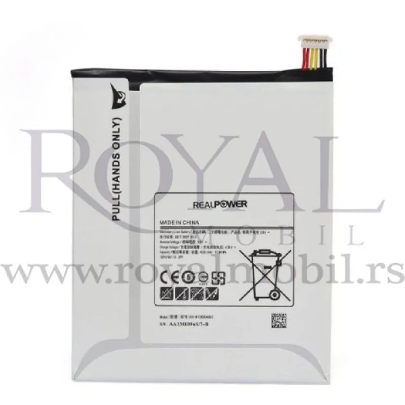 Baterija REALPOWER za Samsung Galaxy Tab A 8.0 (2015) T350 / T355 (Eb-bt355abe) 4200mAh