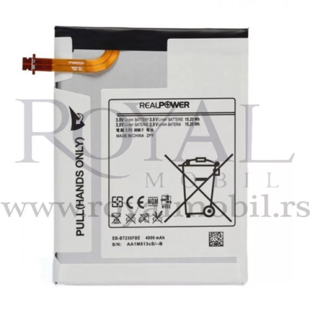 Baterija REALPOWER za Samsung Galaxy Tab 4 7.0 T230 / T231 (Eb-bt230fbe) 4000mAh