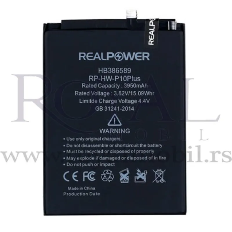 Baterija REALPOWER za Huawei Honor 8C / Honor 8x / Honor Play / Mate 20 Lite /  Nova 2S / Nova 3 / P10 Plus / V10 (hb386589ecw) BKK-L21