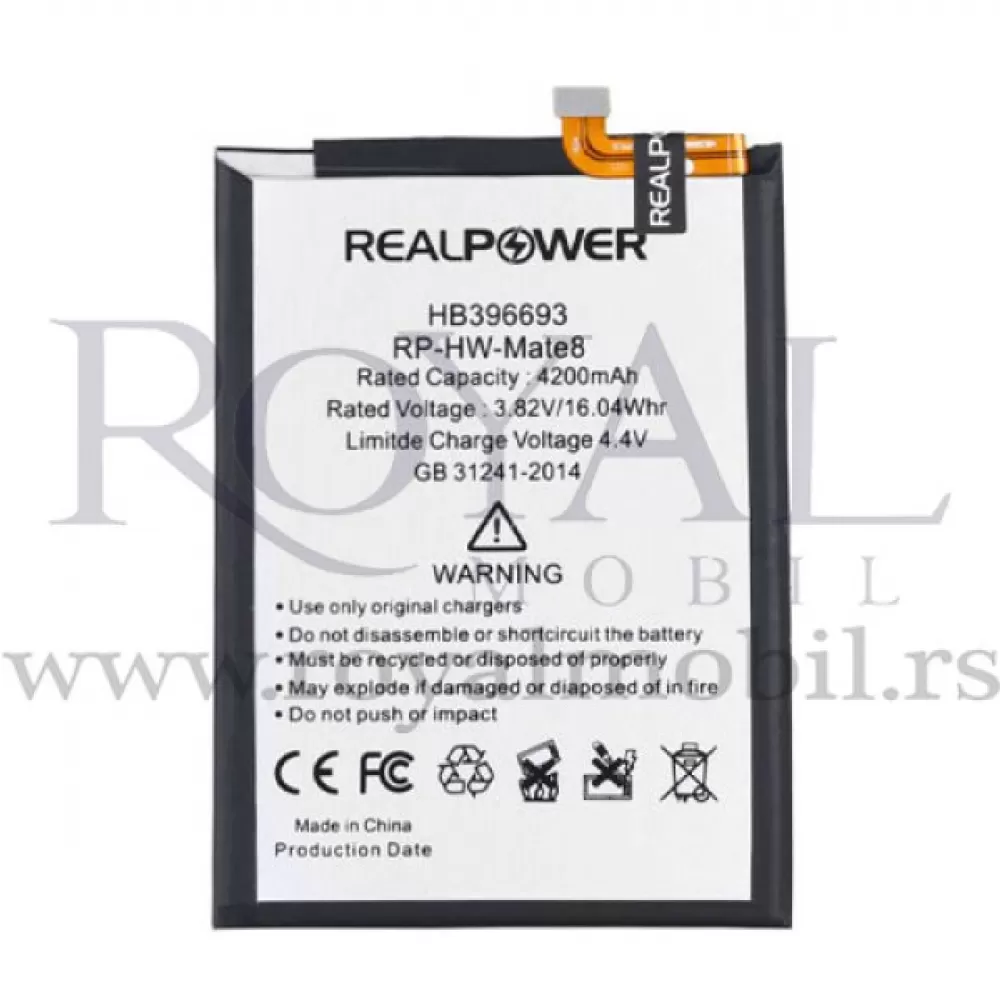 Baterija REALPOWER za Huawei Mate 8 (Hb396693ecw) 4200mAh