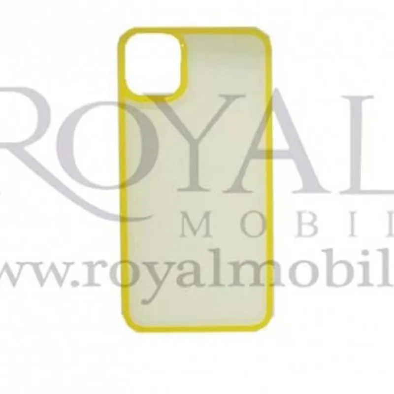 Futrola PVC SA OKVIROM za iPhone 13 Pro Max (6.7) zuta