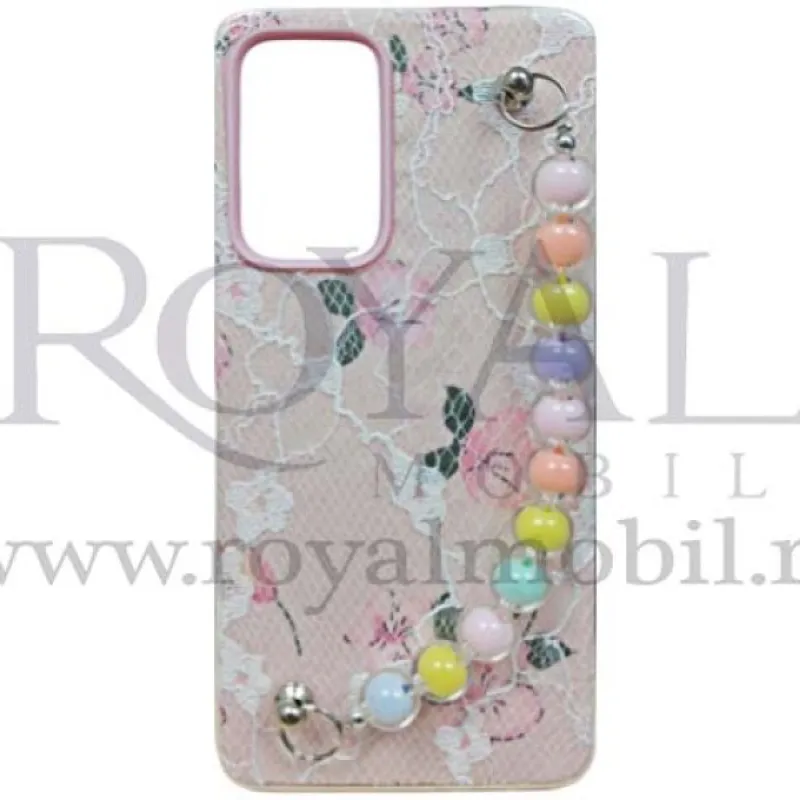 Futrola CIPKA SA NARUKVICOM za Samsung A323 Galaxy A32 roze