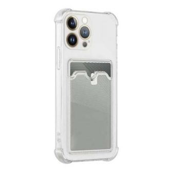 Silikonska futrola CLEAR SA DZEPICEM za iPhone 13 Pro Max (6.7) providna