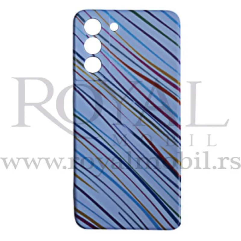 Futrola Soft Print LINES No2 za Samsung G998F Galaxy S30 Ultra/S21 Ultra ljubicasta
