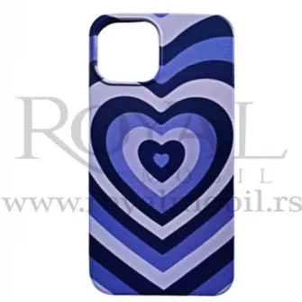 Futrola Soft Print HEART za Samsung S21 Plus / S30 Plus tamno ljubicasta