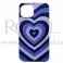 Futrola Soft Print HEART za Samsung S21 Plus / S30 Plus tamno ljubicasta