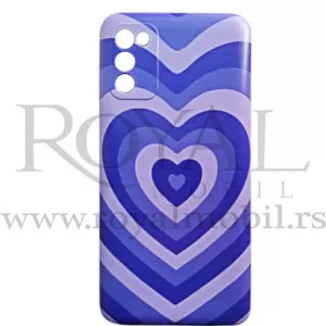 Futrola Soft Print HEART za Samsung S21 Plus / S30 Plus svetlo ljubicasta