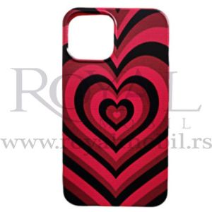 Futrola Soft Print HEART za Samsung A725 Galaxy A72 crveno crna