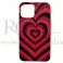 Futrola Soft Print HEART za Huawei Y5P / Honor 9S crveno-crna