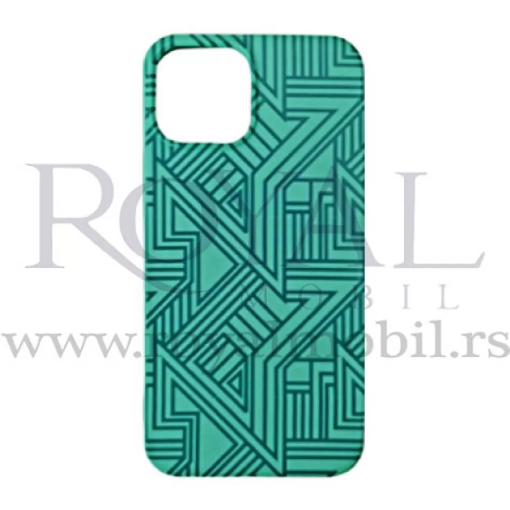 Futrola Soft Print GEOMETRIK No4 za Samsung G996 Galaxy S21 Plus / S30 Plus tirkiz