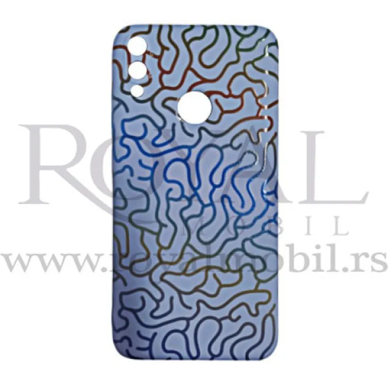 Futrola Soft Print LINES No3 za Huawei Y7 Prime 2019 / Y7 2019 ljubicasta