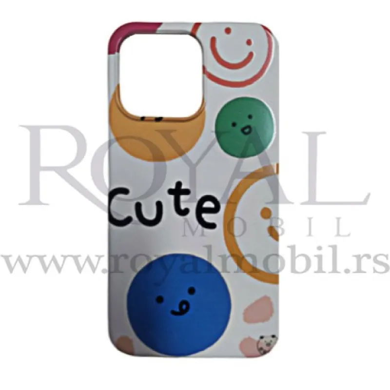 Futrola Soft Print CUTE SMILE No2 za iPhone 13 Pro Max (6.7) bez
