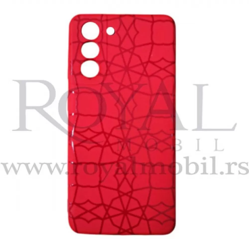 Futrola Soft Print GEOMETRIK No11 za Samsung G996 Galaxy S21 Plus / S30 Plus crvena