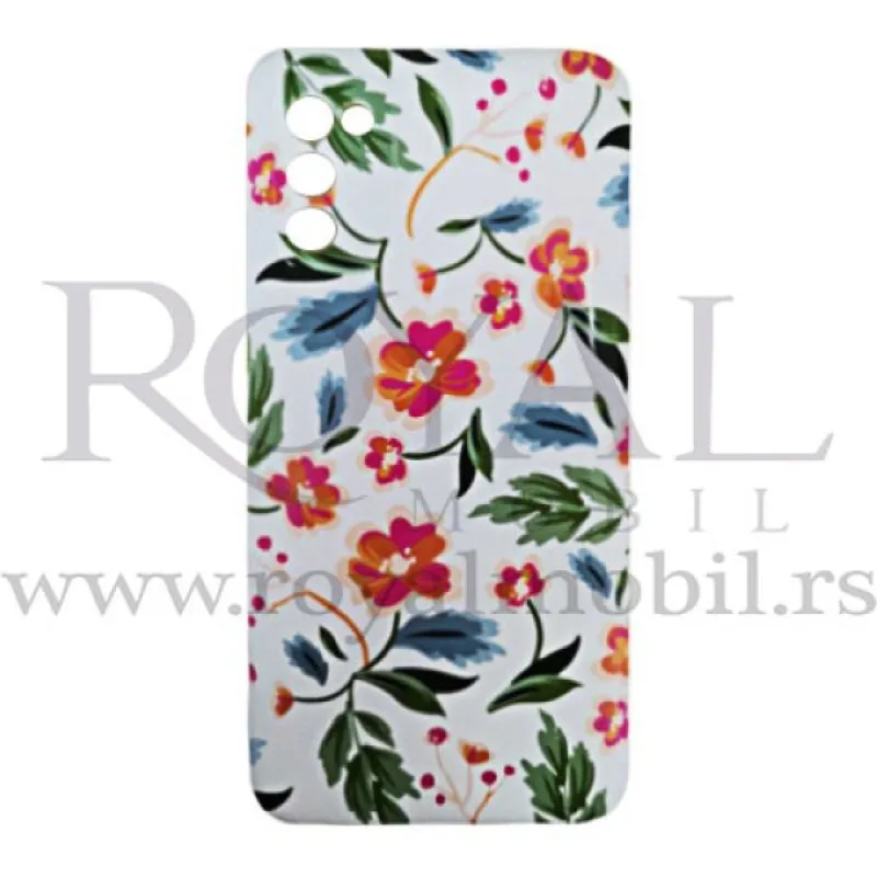 Futrola Soft Print FLOWER za iPhone 13 Pro (6.1) bela
