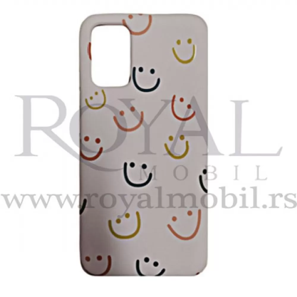 Futrola Soft Print CUTE SMILE No1 za Samsung A025 Galaxy A02S svetlo roze