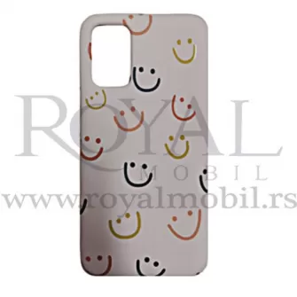 Futrola Soft Print CUTE SMILE No1 za Samsung A025 Galaxy A02S svetlo roze