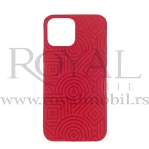 Futrola Soft Print GEOMETRIK No9 za iPhone 13 Mini (5.4) crvena