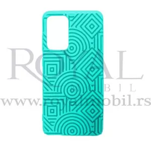 Futrola Soft Print GEOMETRIK No9 za iPhone 13 Mini (5.4) tirkiz