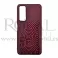 Futrola Soft Print GEOMETRIK No9 za iPhone 13 Pro (6.1) bordo