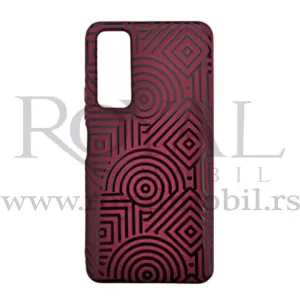 Futrola Soft Print GEOMETRIK No9 za Samsung A225 Galaxy A22 bordo