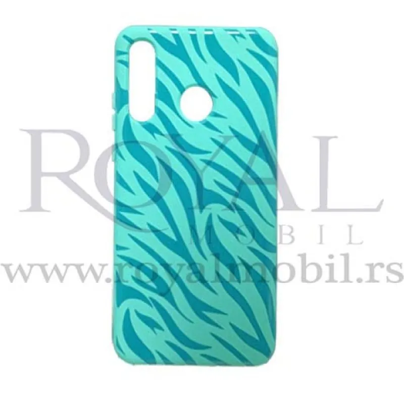 Futrola Soft Print GEOMETRIK No7 za Huawei P Smart 2021 / Y7a tirkiz