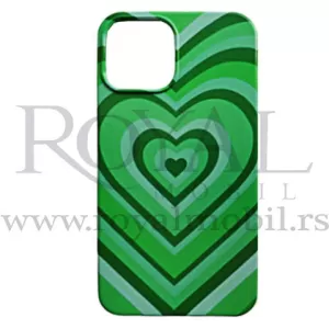 Futrola Soft Print HEART za Samsung A725 Galaxy A72 zelena