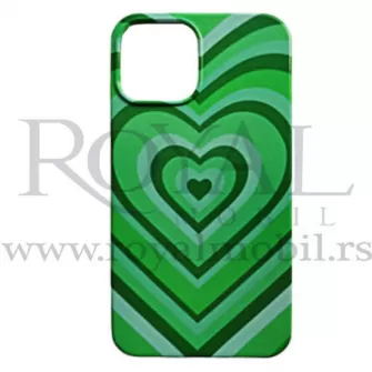 Futrola Soft Print HEART za Samsung A725 Galaxy A72 zelena